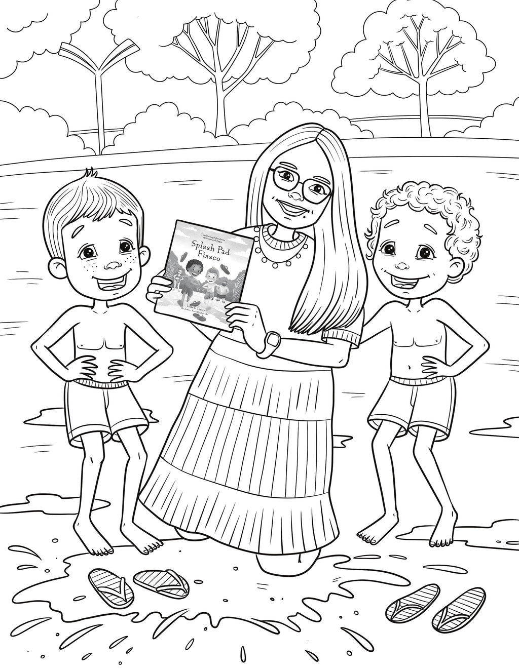 The Riveting Adventures of Sawyer and Zagan Coloring Book