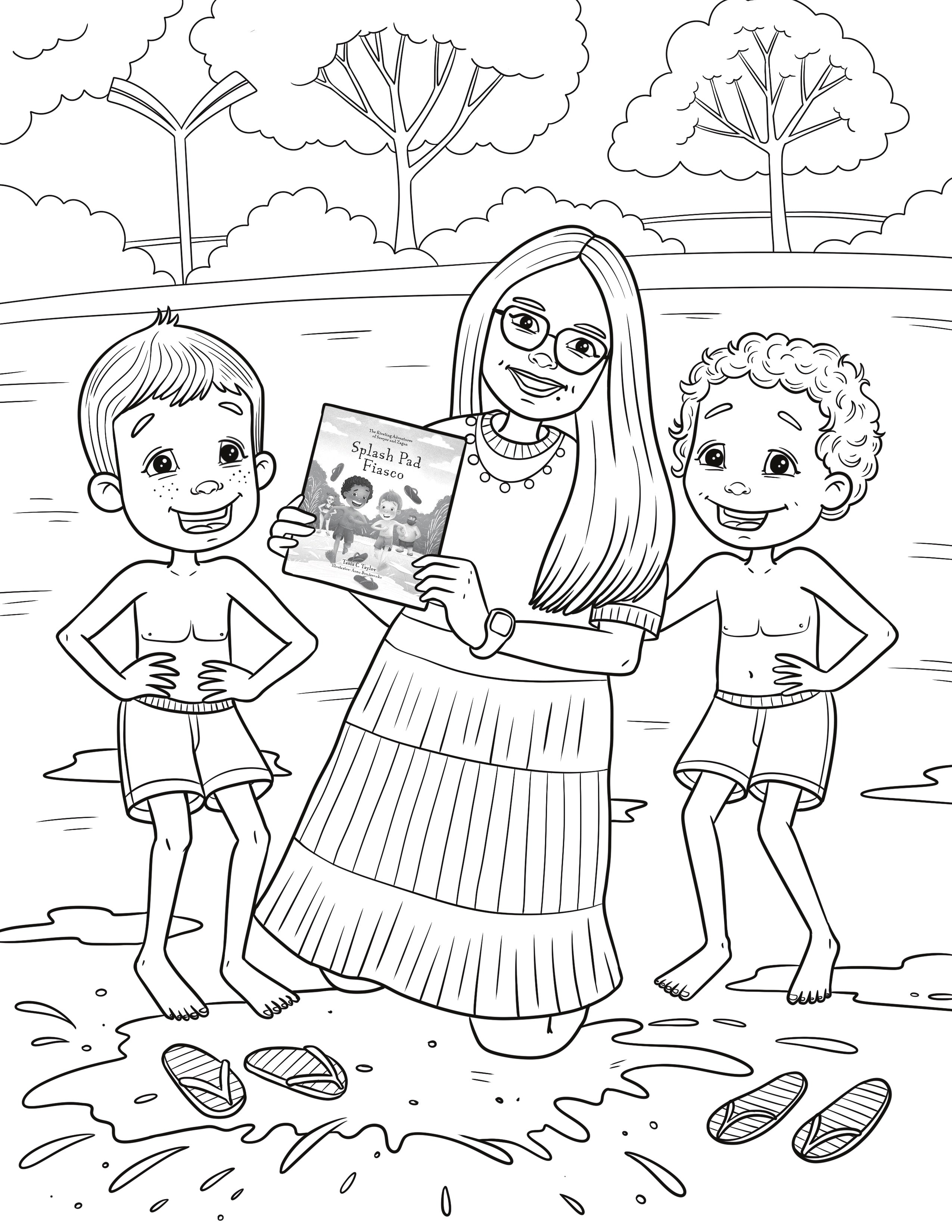 The Riveting Adventures of Sawyer and Zagan Coloring Book