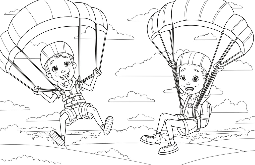 The Riveting Adventures of Sawyer and Zagan Coloring Book