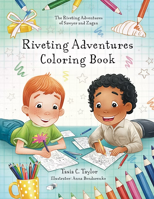 The Riveting Adventures of Sawyer and Zagan Coloring Book